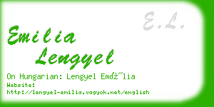 emilia lengyel business card